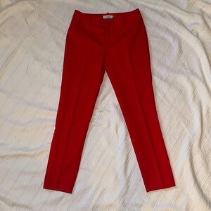 CALVIN KLEIN RED TROUSERS SIZE 4P